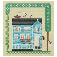 Набор для вышивания "Дом, в котором живет кот", 24,5x26 см, PANNA