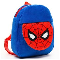 Рюкзак плюшевый, на молнии, с карманом, 19х22 см, Человек-паук./В упаковке шт: 1 Marvel