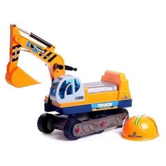 Каталка-толокар QunXing Toys Экскаватор (2570320), жёлтый