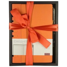 Набор подарочный А5 "BERGAMO" (оранжевый ежедневник И ручка), Арт. 3-545/05-2 Bruno Visconti