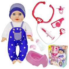 Игрушка Кукла-пупс 1955-21EYS 35 см. интерактивный с набором доктора, в коробке 0577213FCJ Miss Kapriz
