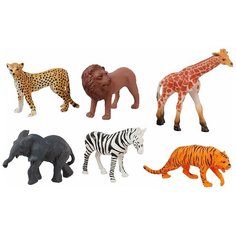 Игровой набор Фигурки дикие животные JUNGLE ANIMA 6 фигурок 2A006 Tongde