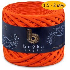 Пряжа Бейка Стиль трикотажная 1.5-2 мм, 100 г, 100 м, Оранжевый