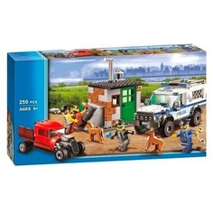 Конструктор/ Сити/ Город/ Полицейский отряд с собаками/ 250 деталей/ для мальчика Планета Конструкторов