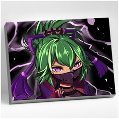 Картина по номерам 30х40 Геншин Куки Синобу (19 цветов) CHR0194 Genshin