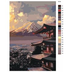 Картина по номерам W-54 "Горы Азии" 60х90 Brushes Paints