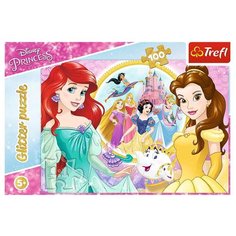 Пазл Воспоминания о Белле и Ариэль 100 элементов глиттер Trefl