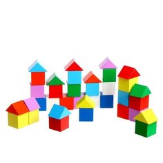Кубики-треугольники, строительный набор. Pelsi