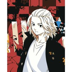 Картина по номерам "Аниме Токийские Мстители: Сано Манджиро 4" Раскраска 40x50 см, Мультфильмы Аниме