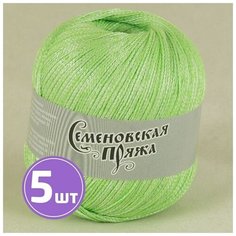 Пряжа Семеновская пряжа Test 86 (34910), лайм, 5 шт. по 100 г