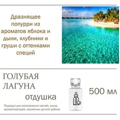 Голубая лагуна, отдушка для свечей и мыла (500 мл) Candle M