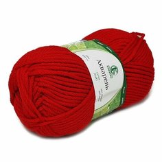 Пряжа камтекс Акварель (Камтекс), красный - 046, 50% леакрил, 50% акрил, 5 мотков, 100 г, 110 м.