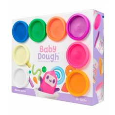 Тесто для лепки BabyDough, набор 8 цветов, яркие ВОЛШЕБНЫЙ МИР