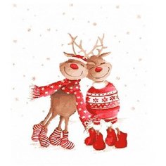 Картина по номерам Рождественские олени 40х50 см Hobby Home