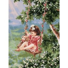 Картина по номерам На качелях 40х50 см Hobby Home