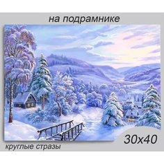 Алмазная мозаика на подрамнике 30*40 см Rremdes