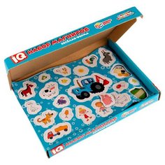 Игра Умка Весёлая ферма. IQ набор магнитов. Синий трактор 4680107941541 /20/