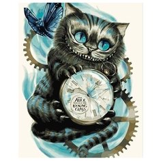 Картина по номерам чеширский кот VA-2018 на подрамнике 40х50см животные фэнтэзи Нет бренда