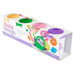 Тесто для лепки набор 4 цвета №3 BabyDough BD018