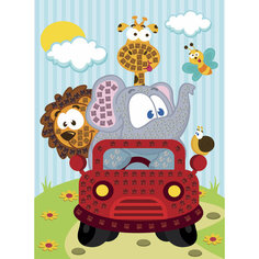 Hobbius MDS-07 Мозаика 19.5 x 26.5 см N06 Друзья на машине