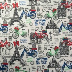 Ткань льняная, цвет серый с рисунком, отрез 50х50 см Ideal