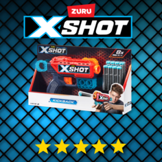 Игрушечное оружие ZURU X-Shot Kickback икс шот Красный
