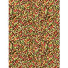 Отрезная ткань для мебели Ambesonne "Листья в стиле дудл" метражом для рукоделия и шитья, оксфорд, 155 см