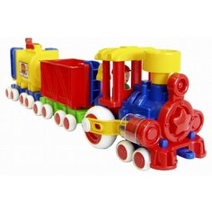 Паровозик Ромашка с 2 вагонами (Детский сад) 57 см Форма