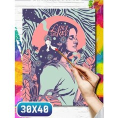 Картина по номерам на холсте музыка lana del rey - 11990 30x40