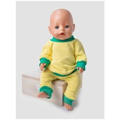 Одежда для куклы Беби Бон (Baby Born) 43см , Rich Line Home Decor, Х-355/Желтый-зеленый
