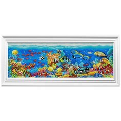Рисунок на ткани Конёк "Аквариум", 25x65 см