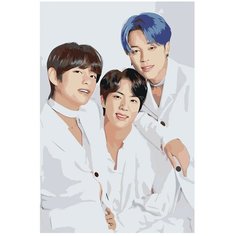 Живопись по номерам картина по номерам Джин Чонгук K-POP6, 60 х 90 см, разноцветный