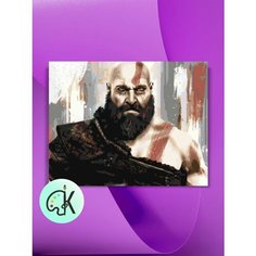Картина по номерам на холсте God Of War, 40 х 50 см КУЛЬТУРА ЦВЕТА