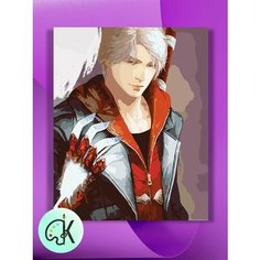Картина по номерам на холсте Devil may cry, 40 х 60 см КУЛЬТУРА ЦВЕТА