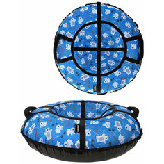 Тюбинг X-Match Люкс Мишки синие 90см многоцветный во8433-1