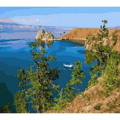 Картина по номерам Озеро Байкал 40х50 см Hobby Home
