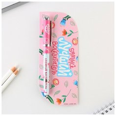 Ручка в открытке "Самый лучший воспитатель", шариковая, синяя паста, 1,0 мм Art Fox