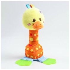 Крошка Я Погремушка мягкая «Малыши», с эластичными элементами, виды микс