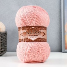 Пряжа "Angora Gold Simli" 75% акрил, 20% шерсть, 5% металлик 500м/100гр (161 пудра), 1шт Alize
