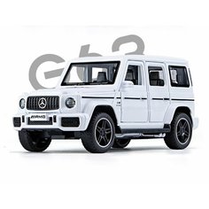 Модель металлическая Гелик AMG-G63 звук, свет, инерция 1:32 в подарочной коробке (A88Z32N-G) (Цвет: Белый) MSN Toys