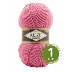 Пряжа Alize Lanagold Fine (Ланаголд Файн) - 1 моток Цвет: 178 темно-розовый 49% шерсть, 51% акрил 100г 390м
