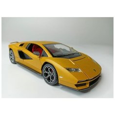 Коллекционная машинка игрушка металлическая Ламборджини Lamborghini для мальчиков масштабная модель 1:24 коричневый Alexplay