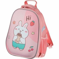Ранец школьный №1 School Easy Bunny, анатомический, розовый, 1 отделение