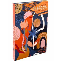 Тетрадь на кольцах 120л, А4 Lorex Абстрактные Цветы, клетка, твердая обложка Проф Пресс