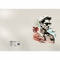 Колледж-тетрадь интегр обл А5 64л кл Стильный парень, мат/лам, ВЫБ ЛАК 9618392 Calligrata