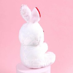 Мягкая игрушка Люблю тебя очень , зайчик, с сердечком, 17 см Denco Store