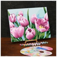 Картина по номерам на холсте с подрамником «Тюльпаны» 40х50 см Школа талантов