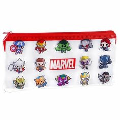 Пенал Marvel "Мстители", 1 отделение, мягкий, плоский, пластиковый, 95х205мм, 1шт