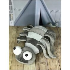 Мягкая игрушка паук, серый, 25 см Plush Toys