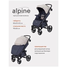 Коляска детская прогулочная Rant basic Alpine RA450, Beige РАНТ